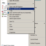 Otwarcie pliku hosts do edycji w Windows Vista - krok 1